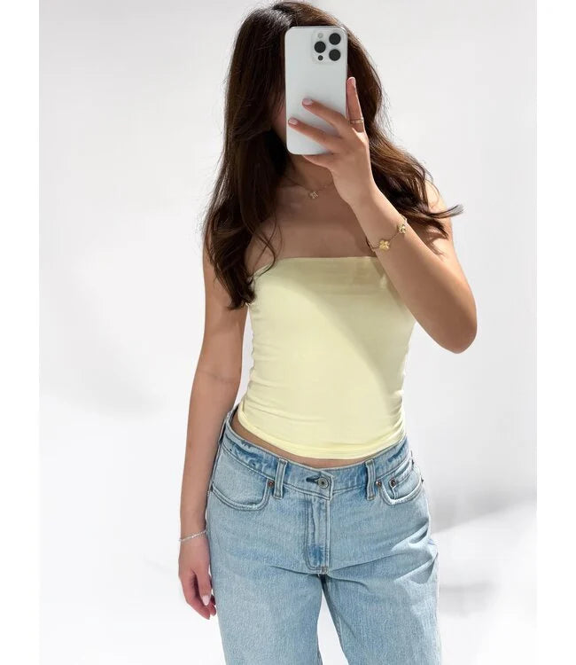 Tube top - lemon